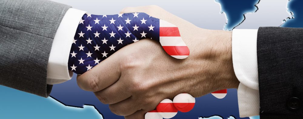 US economy agreement concept